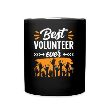 Bester Freiwilliger Aller Zeiten Beruf Freiwillig - Tasse einfarbig - Schwarz - Vorne