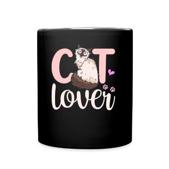 Cat Lovers Cat Cute Cats Pet - Full Colour Mug - black - Front