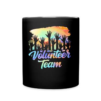 Volunteer Team Volunteer Profession - Full Colour Mug - black - Front