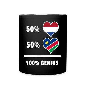 Namibia und die Niederlande Genius / Geschenk - Tasse einfarbig - Schwarz - Vorne