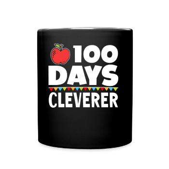 100 jours clever Funny Team Sweet Sayings - Mug uni - noir - Devant