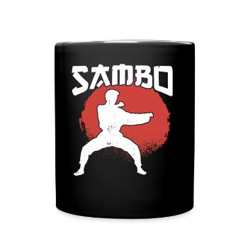 Sambo Training Martial Arts Trainer Martial Arts - Full Colour Mug - black - Front