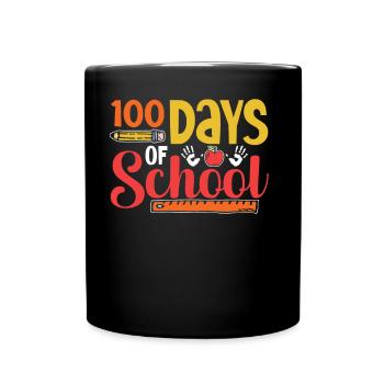 100 Jours d’école Équipe Funny Sayings Sweet - Mug uni - noir - Devant