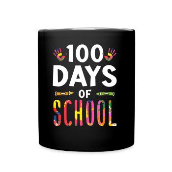 100 jours d’école Sweet Team Dictons amusants - Mug uni - noir - Devant