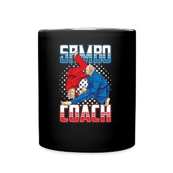 Sambo Trainer Martial Arts Martial Arts Training - Full Colour Mug - black - Front