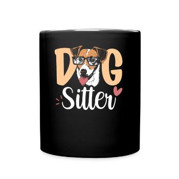 Dog Sitter Dog Dog Sitting - Mug uni - noir - Devant