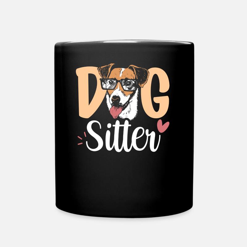 Dog Sitter Dog Dog Sitting - Mug uni - noir