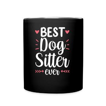 Meilleur Dog Sitter Ever Dog Dog Sitting - Mug uni - noir - Devant