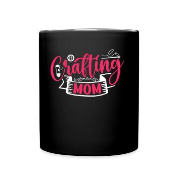 Basteln Mama Bastler Bastel Mutter - Tasse einfarbig - Schwarz - Vorne