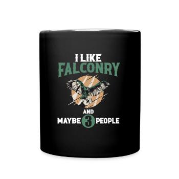 Élevage de faucons - Mug uni - noir - Devant