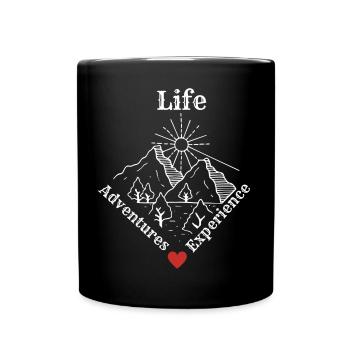 Life Adventures Experience - Adventure Tee - Tasse einfarbig - Schwarz - Vorne