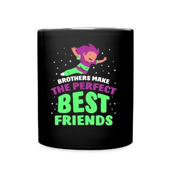 Les frères sont le meilleur ami parfait - Mug uni - noir - Devant