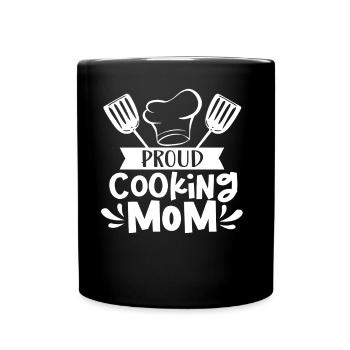 Fière cuisine Mère cuisinière Cuisinière Cuisine Maman - Mug uni - noir - Devant