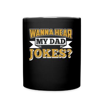 Papa Joke Dad Joke Jokes Father - Full Colour Mug - black - Front