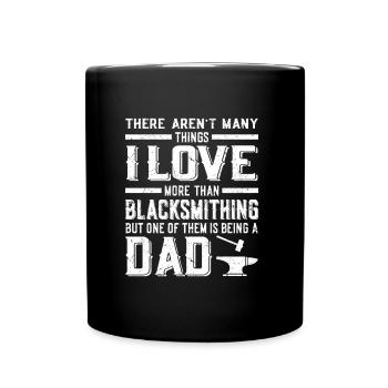 Forge Father's Day | Blacksmith Craftsman Gifts - Full Colour Mug - black - Front