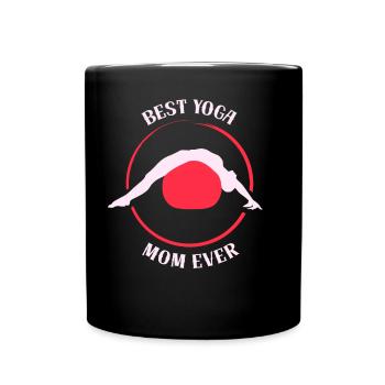 Meilleure mère de yoga de tous les temps Maman MamanMois passe-temps - Mug uni - noir - Devant