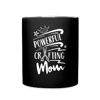Tolle Basteln Mama Bastel Mutter Bastler - Tasse einfarbig - Schwarz - Vorne
