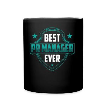 Best Pr Manager Ever Public Relations Profession - Full Colour Mug - black - Front