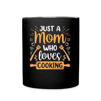 Juste une mère qui aime cuisiner maman cuisine - Mug uni - noir - Devant