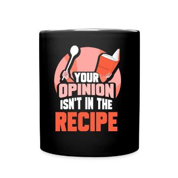 Votre avis n’est pas inclus dans la recette Mama - Mug uni - noir - Devant