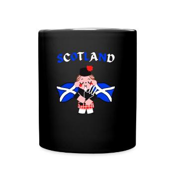 Ecosse Flag Joueur de cornemuse Ecossais - Mug uni - noir - Devant