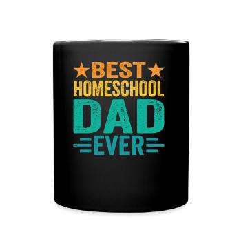Bester Homeschool Papa Aller Zeiten Homeschooling - Tasse einfarbig - Schwarz - Vorne