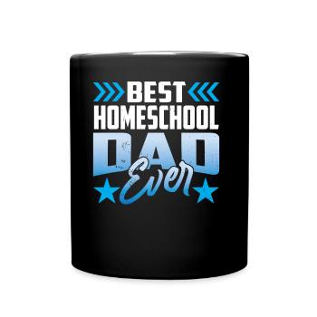 Bester Homeschool Papa Aller Zeiten Homeschooling - Tasse einfarbig - Schwarz - Vorne