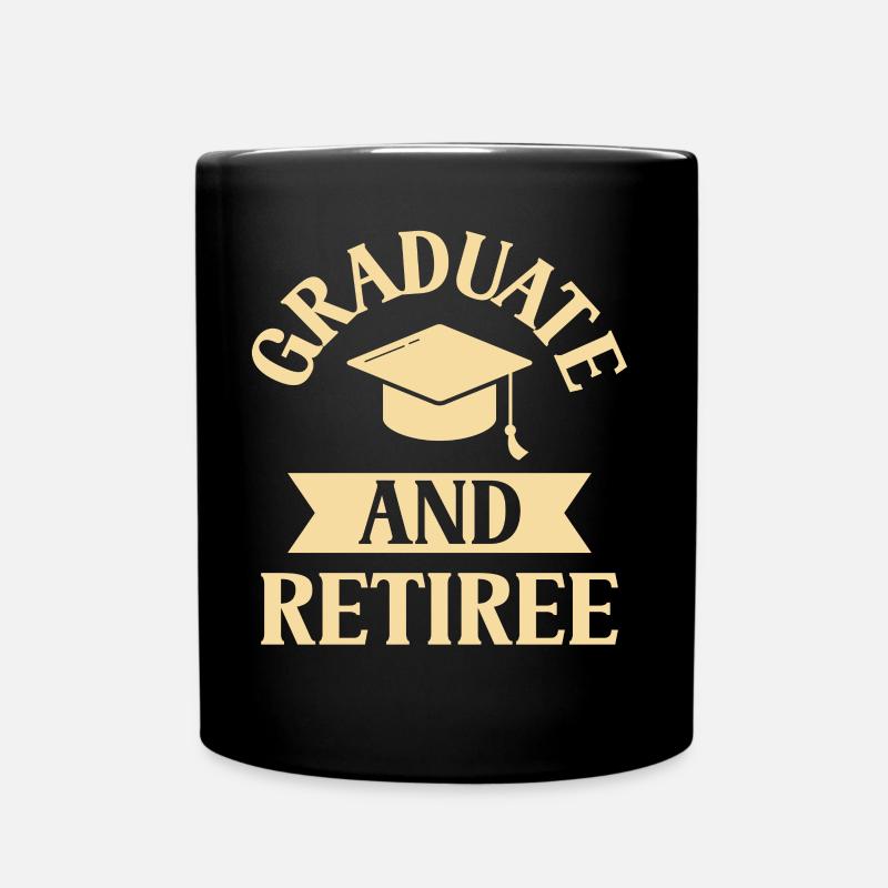 Diplômé et retraité Diplômé du Parti de la Graduation - Mug uni - noir
