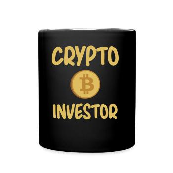 Krypto Investor Crypto Anlegen Investieren Anleger - Tasse einfarbig - Schwarz - Vorne