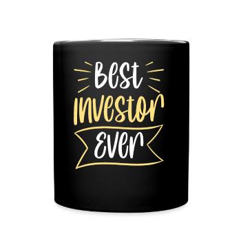 Bester Investor Aller Zeiten Investieren Anleger - Tasse einfarbig - Schwarz - Vorne
