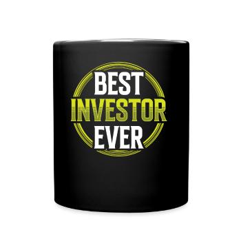 Bester Investor Aller Zeiten Investieren Anleger - Tasse einfarbig - Schwarz - Vorne
