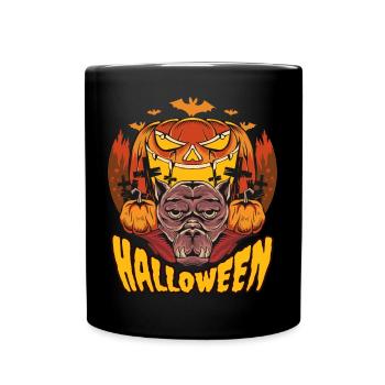 Halloween Pumpkin Horror - Full Colour Mug - black - Front