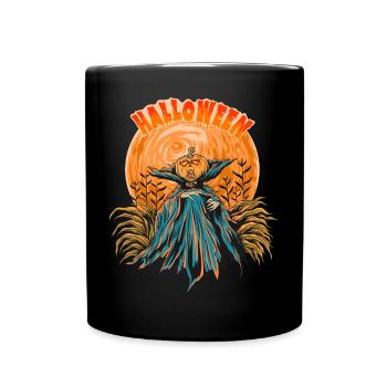 Halloween Citrouille Horreur - Mug uni - noir - Devant