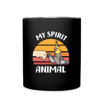 Cockatiel - Full Colour Mug - black - Front