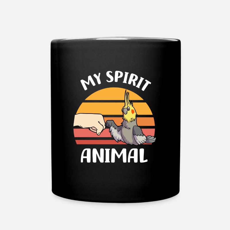 Nymphensittich - Tasse einfarbig - Schwarz