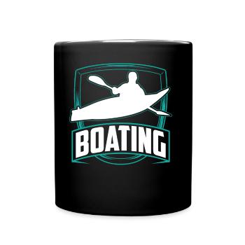 Bateau Kayak Yacht Voilier Bateau Bateau - Mug uni - noir - Devant