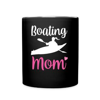 Navigation de plaisance Maman Kayak Bateau Bateau Yacht Voilier - Mug uni - noir - Devant