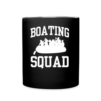 Boat Troop Rafting Yacht Boat Boating Ship - Full Colour Mug - black - Front