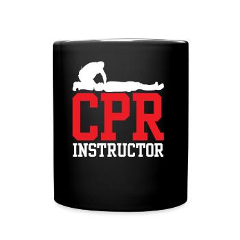 Responsable de cours de secourisme Enseignant Mesures immédiates - Mug uni - noir - Devant