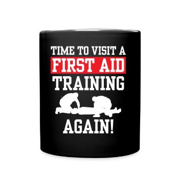 Il est temps d’assister à nouveau à un cours de secourisme - Mug uni - noir - Devant