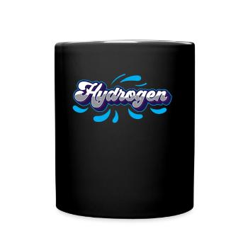 Wasserstoff Hydrogen Energie Element - Tasse einfarbig - Schwarz - Vorne