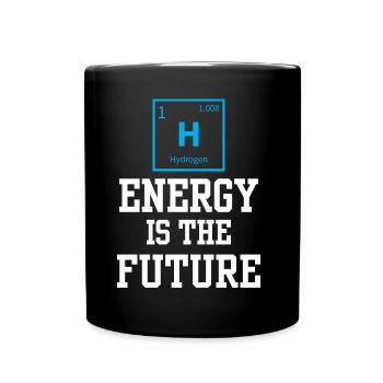 Energie Aus Wasserstoff Ist Die Zukunft Hydrogen - Tasse einfarbig - Schwarz - Vorne