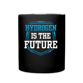 Wasserstoff Ist Die Zukunft Hydrogen Element - Tasse einfarbig - Schwarz - Vorne