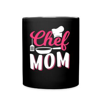 Cook Mama Cook Cooking Mother - Full Colour Mug - black - Front