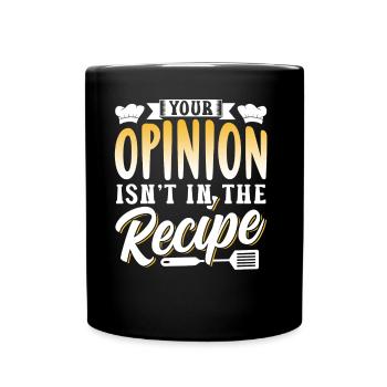 Votre avis n’est pas inclus dans la recette Mama - Mug uni - noir - Devant