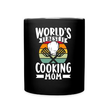 Beste Kochende Mutter Der Welt Mama Kochen Koch - Tasse einfarbig - Schwarz - Vorne