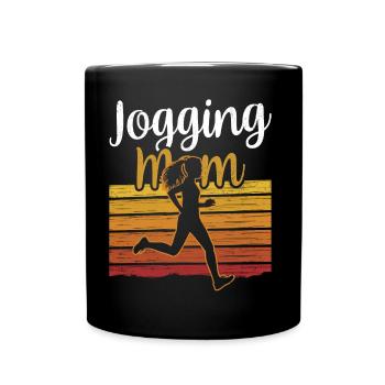Jogging Maman Running Mère Coureuse Jogging - Mug uni - noir - Devant
