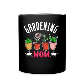 Jardin Mama Mère Jardinier Horticulture - Mug uni - noir - Devant