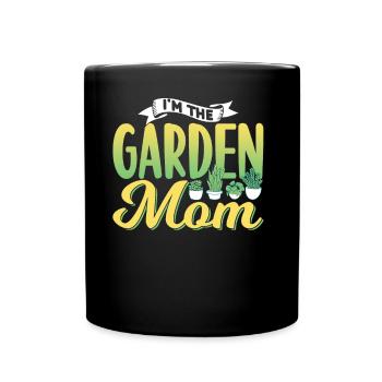 I am The Garden Mom Mother Gardener Horticulture - Full Colour Mug - black - Front