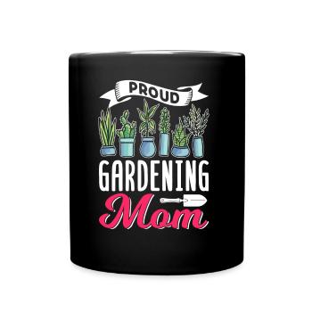 Fière Horticulture Maman Mère Jardinière Jardinière - Mug uni - noir - Devant